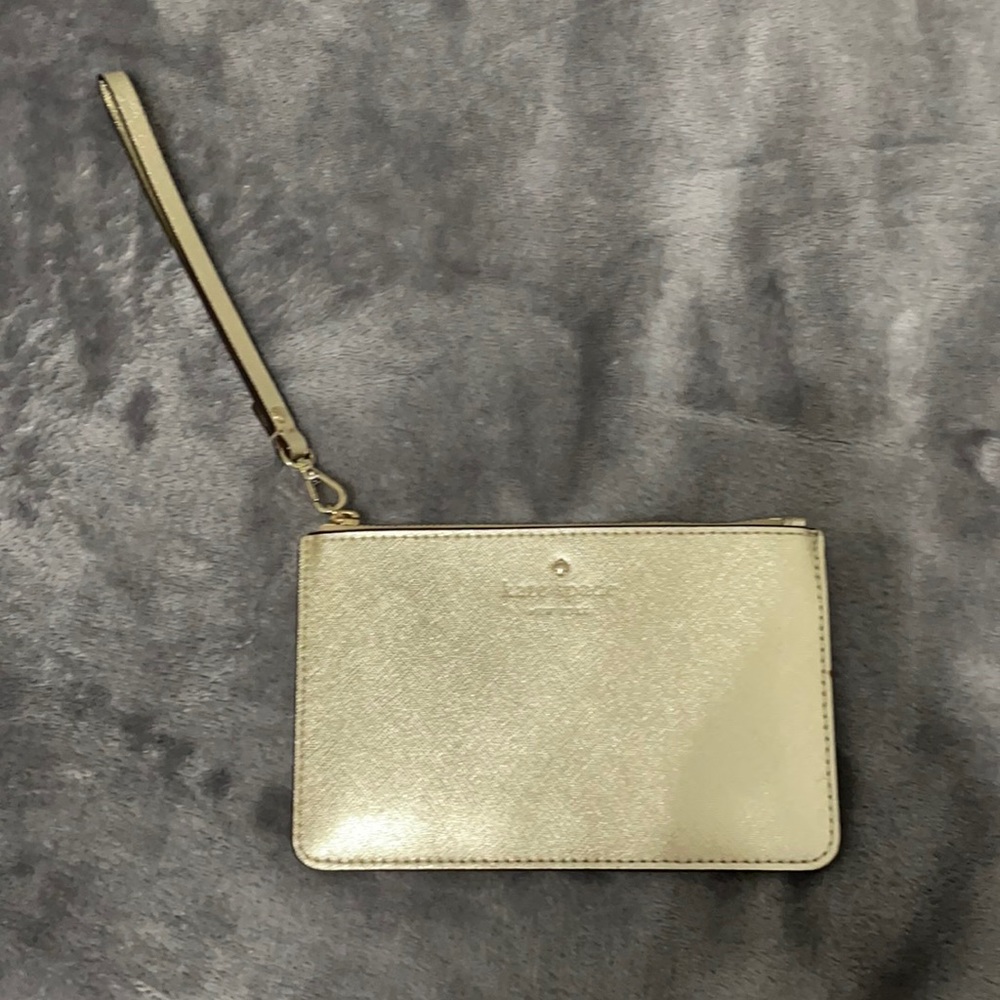 Kate Spade gold wristlet!